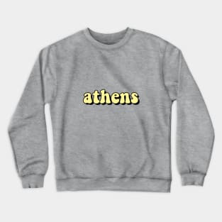 Athens Soft Yellow Crewneck Sweatshirt